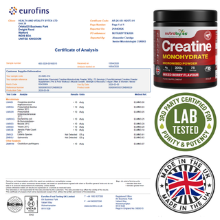 Creatine Monohydrate Powder 300g (75 Servings) – Pure Micronised Creatine Powder Supplement for Men & Women, Pre & Post Workout Strength, Muscle Growth & Recovery, Vegan – Mixed Berry Flavour