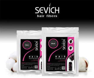 Sevich Beauty Salon Instant Thickening Hair Fiber Powder 100g Thickening Hair Building Fibers Wig Extensions Refill Black Colors
