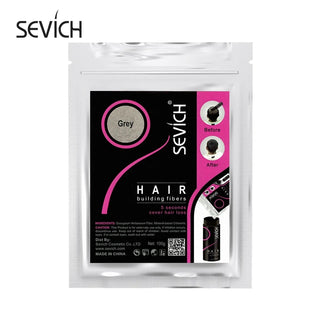 Sevich Beauty Salon Instant Thickening Hair Fiber Powder 100g Thickening Hair Building Fibers Wig Extensions Refill Black Colors