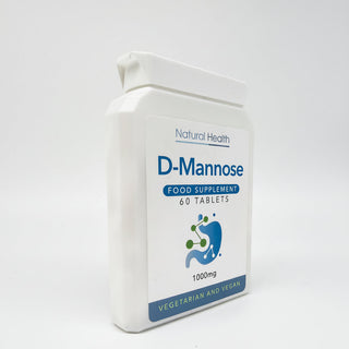 Pure D-Mannose 1000mg | 60 Chewable Tablets (Capsules Alternative) | 2-Month Supply | Made in the UK