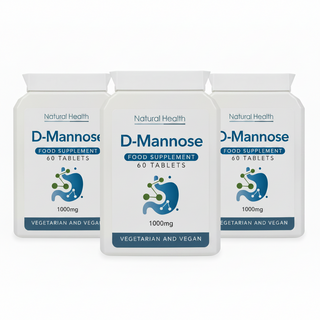 Pure D-Mannose 1000mg | 60 Chewable Tablets (Capsules Alternative) | 2-Month Supply | Made in the UK