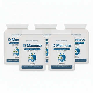 Pure D-Mannose 1000mg | 60 Chewable Tablets (Capsules Alternative) | 2-Month Supply | Made in the UK