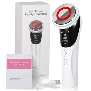 3 Model Face and Neck Massage and Face Beauty Device LED Warm Skin
