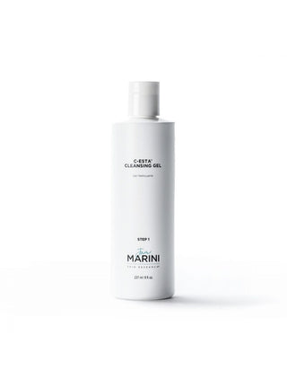 White bottle of F.R. Marini cleansing gel on a white background