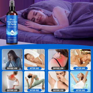 Magnesium Oil Spray 8.6 Fl Oz – Pure Topical Magnesium for Skin, Feet & Body